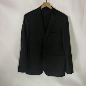 Apt. 9 Jacket Men Size 40S Gray Slim Fit Performance Two Button Suit Blazer